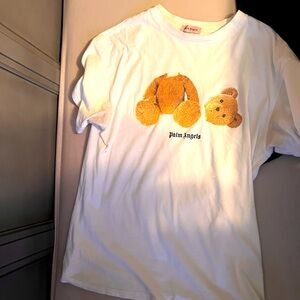 Palm Angels Teddy Bear T-Shirt White Mens